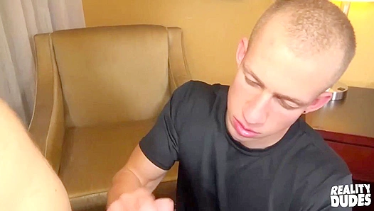 Bald Bottom Rides Hard Cock in POV - Straight Chaser