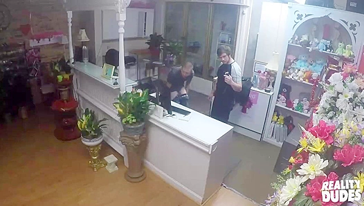 Floral Fantasies ~ Brent, Brogan, and Justin's Steamy Shop Threesome - Reality Dudes