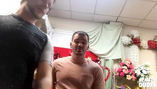 Floral Fantasies ~ Brent, Brogan, and Justin's Steamy Shop Threesome - Reality Dudes