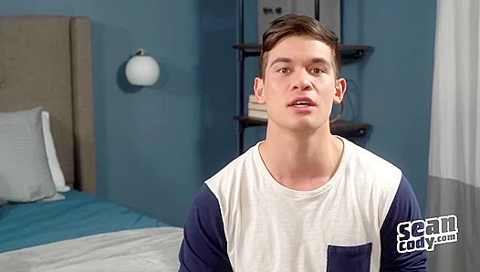 Hot Young Stud Galen Strokes His Hard Cock for Sean Cody