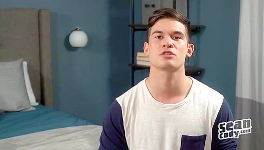 Hot Young Stud Galen Strokes His Hard Cock for Sean Cody