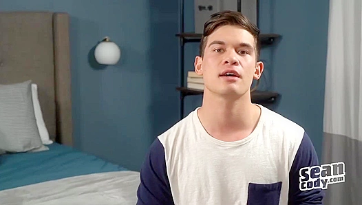 Hot Young Stud Galen Strokes His Hard Cock for Sean Cody