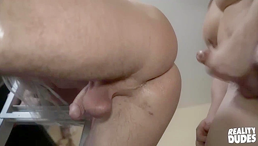 Frat Bros Tie Up for Hot Ladder Anal