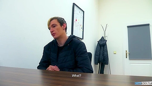 Dirty Desk Fuck ~ Straight Euro Guy Gets Pounded by The Scout