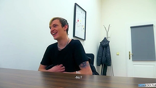 Dirty Desk Fuck ~ Straight Euro Guy Gets Pounded by The Scout