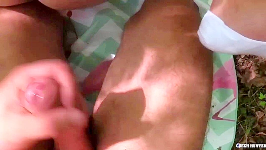 POV ~ Blonde Czech Amateur Fucked Hard in the Woods - XXX Gay