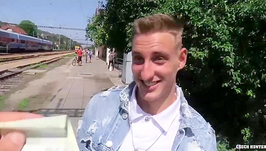 POV ~ Blonde Czech Amateur Fucked Hard in the Woods - XXX Gay