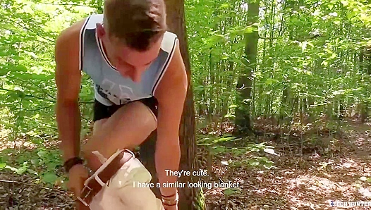 POV ~ Blonde Czech Amateur Fucked Hard in the Woods - XXX Gay