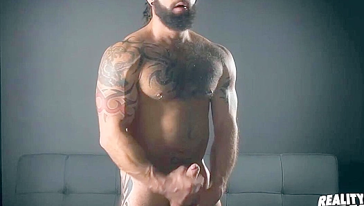 Muscular Hunk Manuel Deboxer Strokes His Uncut Cock - Reality Dudes