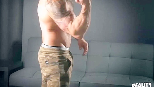Muscular Hunk Manuel Deboxer Strokes His Uncut Cock - Reality Dudes