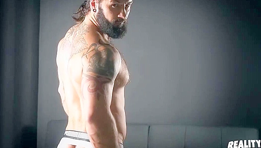 Muscular Hunk Manuel Deboxer Strokes His Uncut Cock - Reality Dudes