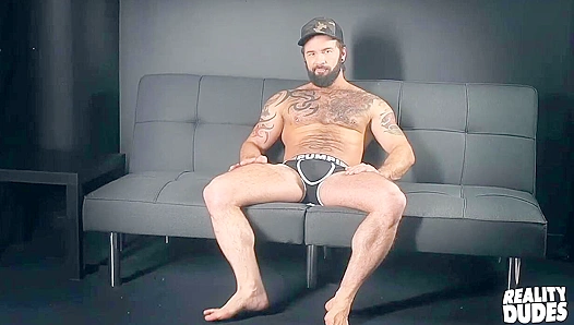 Muscular Hunk Manuel Deboxer Strokes His Uncut Cock - Reality Dudes