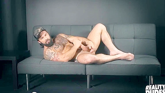 Muscular Hunk Manuel Deboxer Strokes His Uncut Cock - Reality Dudes