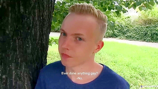 Hairy-Balled Czech Twink Rides Cock Outdoors