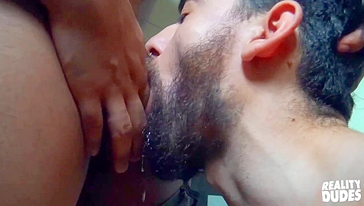 Bathroom Bang ~ Adonis & Andy Heat Up Reality Dudes