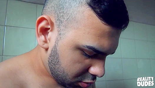 Bathroom Bang ~ Adonis & Andy Heat Up Reality Dudes