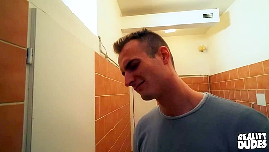 Luke & David's Secret Restroom Rendezvous - Raw Amateur Action
