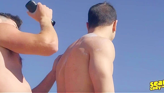 Muscular Archie and Ayden Pound Each Other Anally on Bed - Sean Cody