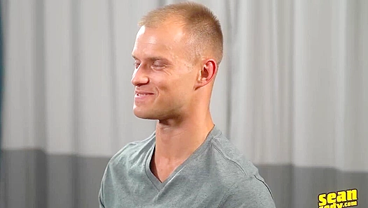 Jaymus Shows Off His Hard Boner in Solo Polish Action - Sean Cody