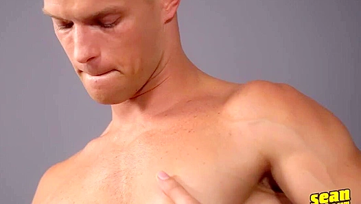 Jaymus Shows Off His Hard Boner in Solo Polish Action - Sean Cody