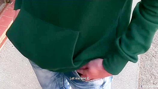 Slamming a Slim Czech Twink Outdoors ~ Czech Hunter's Wild Anal Adventure