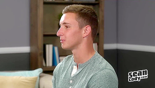 Twink Gibson Cums Hard Showing Off His Hairy Ass and Cock - Sean Cody