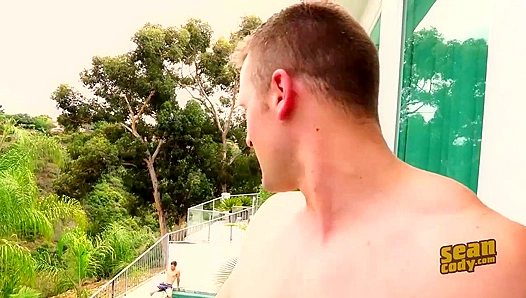 Muscular Jayden and Brendan Pound Each Other Raw on the Bed - Sean Cody