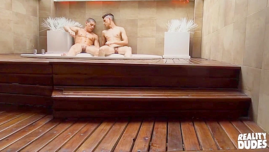 Matias & Thiago ~ Hot Gay Sauna Anal Action - Reality Dudes