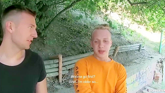 Outdoors with Two Twinks ~ A Steamy POV Threesome - XXX Gay