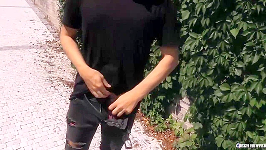 Bleached Twink Gets Fucked Hard in the Woods - XXX Gay