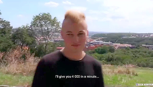 Bleached Twink Gets Fucked Hard in the Woods - XXX Gay