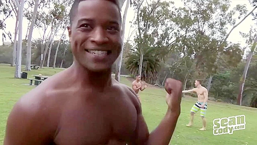 Interracial Bareback Bliss ~ Deacon, Asher, and Landon Unleashed