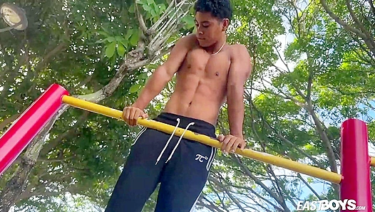 Tonny's Kitchen Cravings ~ A Solo Masturbation Session - Eastboys