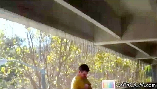 Eager Sucker Nails It in the Parking Lot - Gay XXX