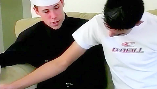 Military Twink Wrestles His Homosexual Desires
