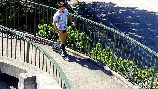 Dylan Roberts Goes Commando Outdoors -GayRoom