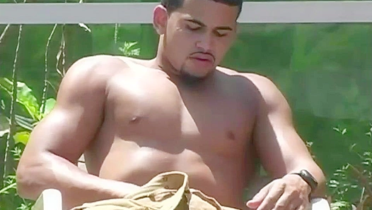 Shiny Hottie Jay Jacks His Massive Dick - Extra Big Dicks