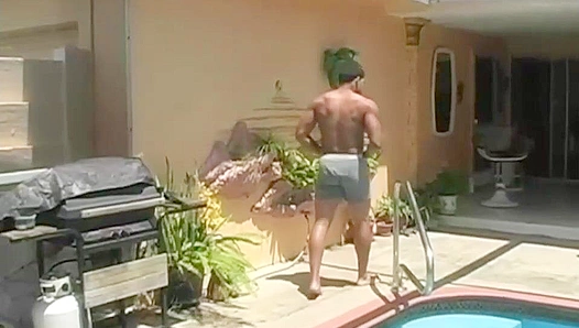 Shiny Hottie Jay Jacks His Massive Dick - Extra Big Dicks