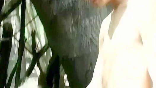 Outdoor Splash ~ Two Adventurous Boys Get Gay & Messy - Lollipop Twinks