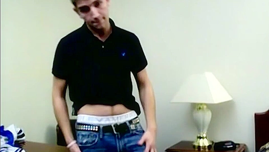 Justin's Adorable Amateur Reveal - Hot Body, Hard Cock