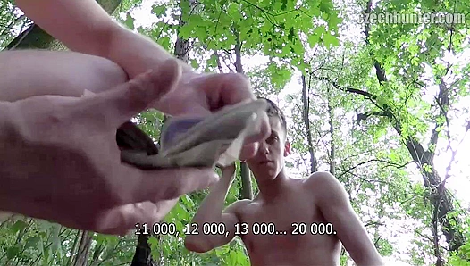 Skinny Czech Slut Gets Monumental Outdoor Facial - XXX Gay