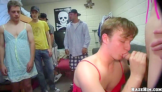 Crossdress Pledges Get Fucked Hard ~ Haze Him Wildly