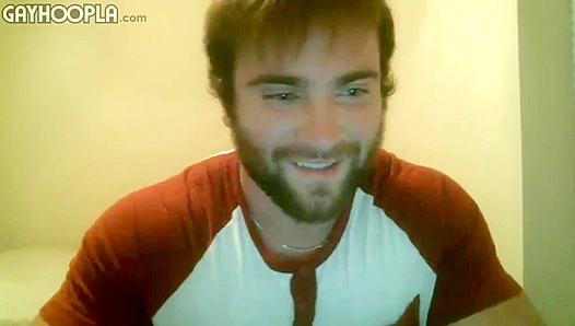 Bearded Bear Masturbates His Throbbing Cock Live on Webcam