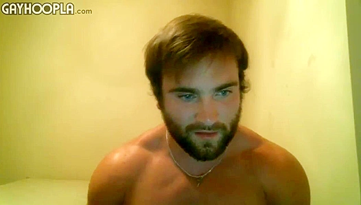 Bearded Bear Masturbates His Throbbing Cock Live on Webcam