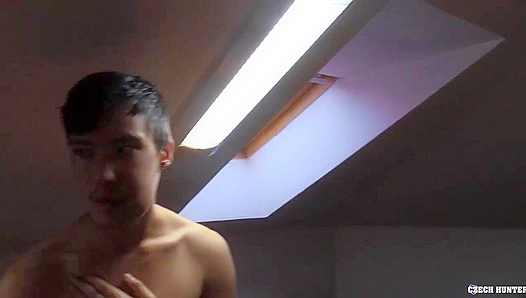 POV ~ Hairy Cock Dude Rides Dick on Couch - XXX Gay