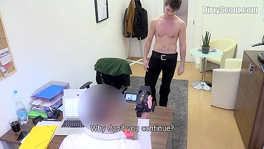 Cute Guy Masturbates During Filthy Casting Session - Dirty Scout