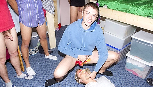 Humiliated Anal for a Horny Pledge ~ Haze Him Hard