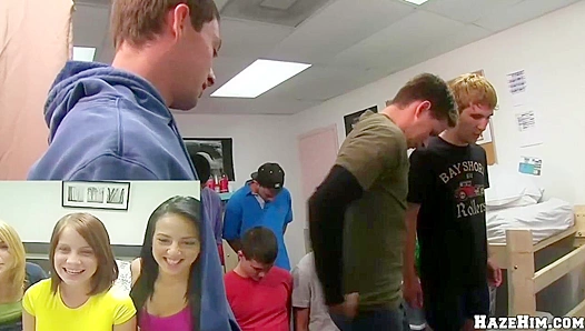 Humiliated Anal for a Horny Pledge ~ Haze Him Hard