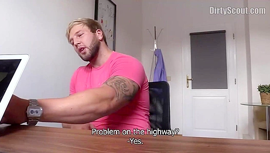 Chubby Beefcake's First Rough Anal Fuck - Dirty Scout