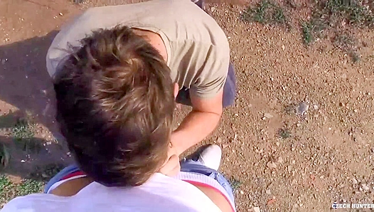 Young Salesman Fucks Hard in the Woods - XXX Gay Style